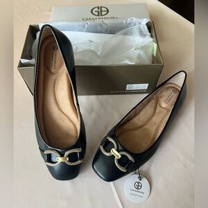 Giani Bernini Women's Brookee Memory Foam Ballet Flats Black Size 7M NWT